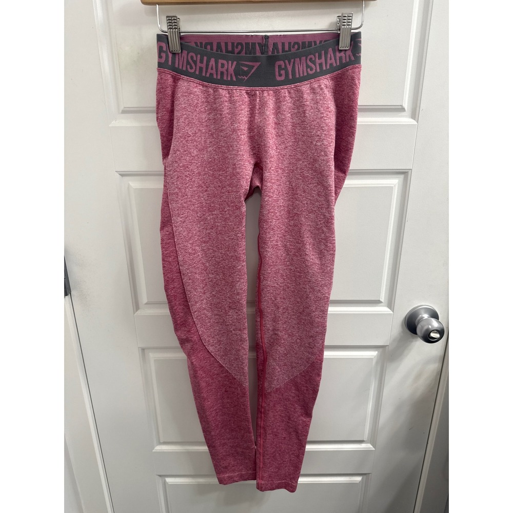 Gymshark Flex Low Rise Seamless Leggings Pink Burgundy Marl Size Small
